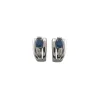 Boucles d'oreilles or 18 carats saphir et diamants
