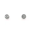 Boucles d'oreilles or blanc diamants pavé