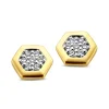 Boucles d'oreilles or jaune 18 carats diamants