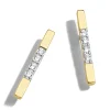 Boucles d'oreilles or jaune 18 carats diamants