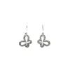 Boucles d'oreilles papillons or blanc 9 carats_x005f_x000D_375/1000