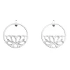 Boucles d'oreilles pendantes Les Georgettes Flora_x005f_x000D_30 mm argentées