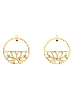 Boucles d'oreilles pendantes Les Georgettes Flora_x005f_x000D_30 mm dorées