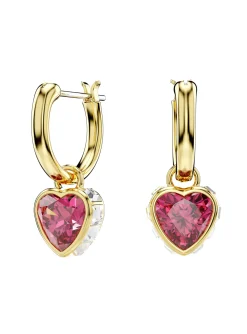 Boucles d'oreilles pendantes Swarovski Stilla_x005f_x000D_coeur rouge