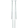 Boucles d'oreilles pendantes Brillaxis argent rhodié