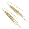 Boucles d'oreilles pendantes Agatha métal doré_x005f_x000D_Collection NEBET