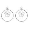 Boucles d'oreilles pendantes Les Georgettes Dalhia_x005f_x000D_16 mm argentées