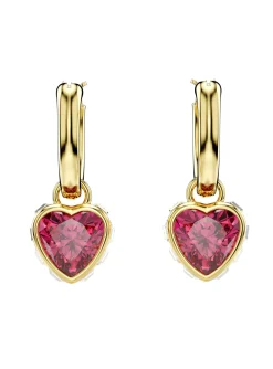 Boucles d'oreilles pendantes Swarovski Stilla_x005f_x000D_coeur rouge