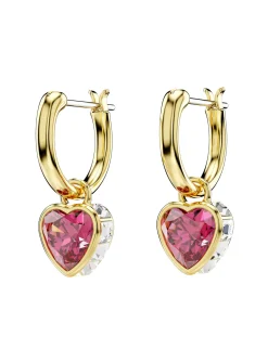 Boucles d'oreilles pendantes Swarovski Stilla_x005f_x000D_coeur rouge