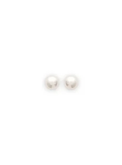 Boucles d'oreilles perle plaqué or 4mm