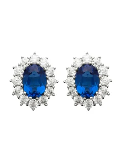 Boucles d'oreilles puces Brillaxis marquise argent