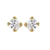 Boucles d'oreilles puces diamnats Brillaxis or jaune_x005f_x000D_0.40 ct