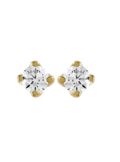 Boucles d'oreilles puces diamnats Brillaxis or jaune_x005f_x000D_0.40 ct