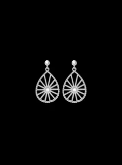 Boucles d'oreilles Saunier argent et oxydes