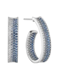 Boucles d'oreilles SIF JAKOBS FELLINE CONCAVO_x005f_x000D_Oxydes de zirconium bleus