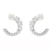 Boucles d'oreilles Swarovski Matrix perle de cristal
