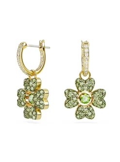 Boucles d'oreilles Swarovski Idyllia trèfle vert
