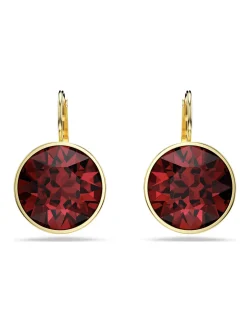 Boucles d'oreilles Swarovski Bella doré rouge