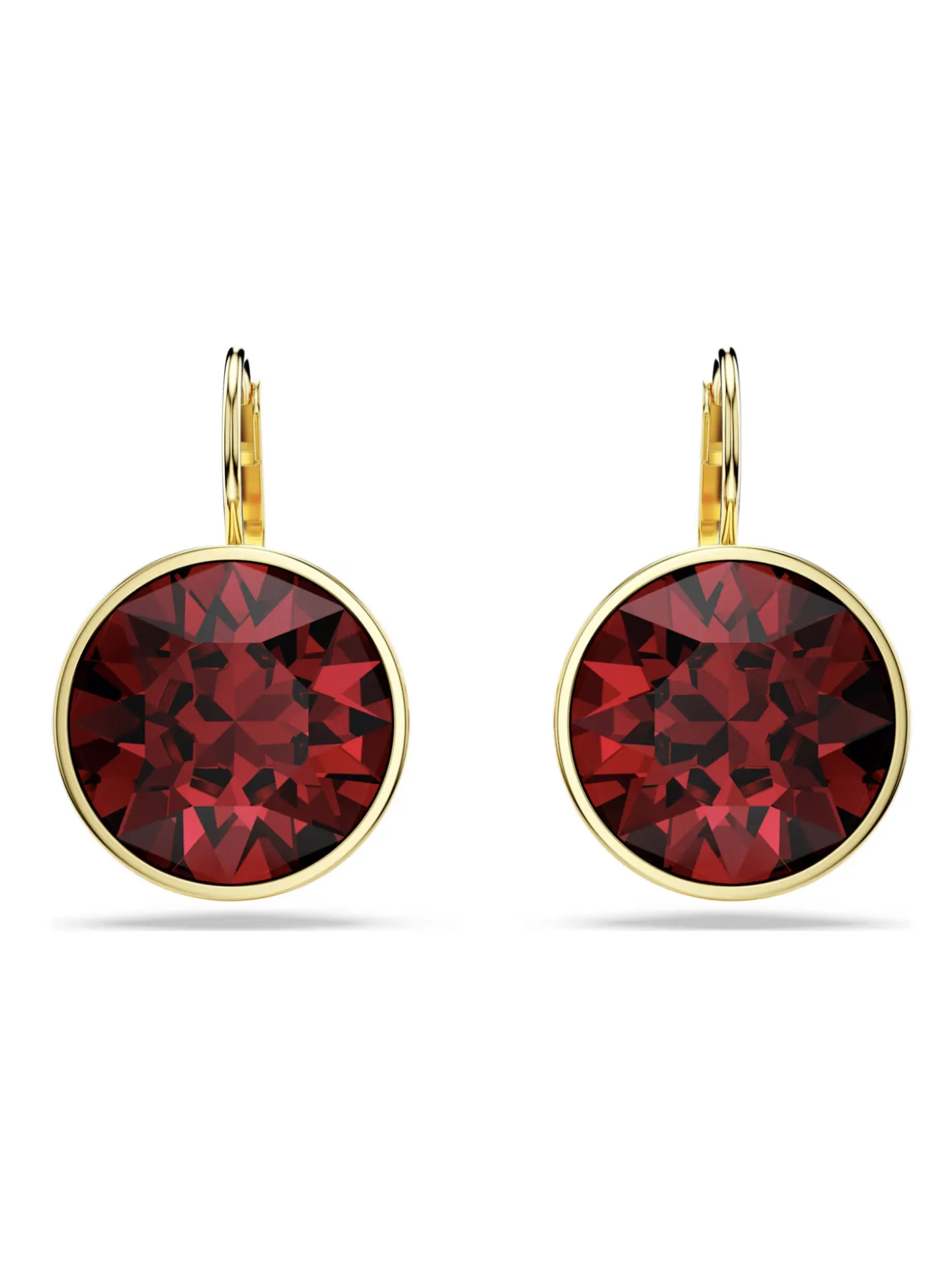 Boucles d'oreilles Swarovski Bella doré rouge