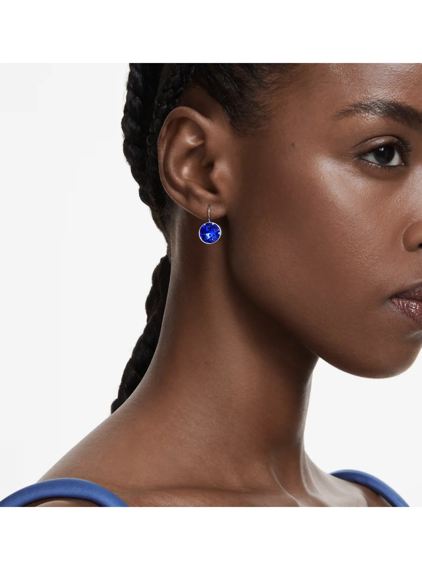 Boucles d'oreilles Swarovski Bella bleues