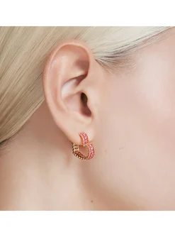 Boucles d'oreilles Swarovski Matrix Coeur_x005f_x000D_doré et rose