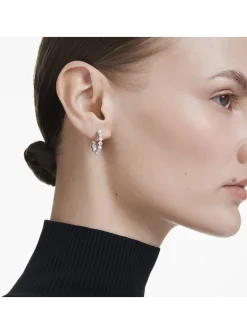 Boucles d'oreilles Swarovski Matrix cristal et perle