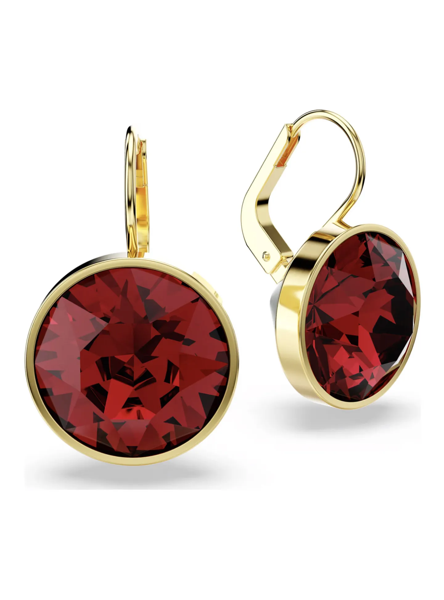 Boucles d'oreilles Swarovski Bella doré rouge