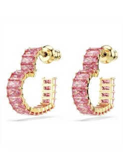 Boucles d'oreilles Swarovski Matrix Coeur_x005f_x000D_doré et rose