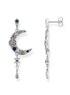 Boucles d'oreilles Thomas Sabo Royalty Lune argent