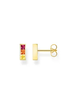 Boucles d'oreilles Thomas Sabo argent doré oxydes_x005f_x000D_arc-en-ciel