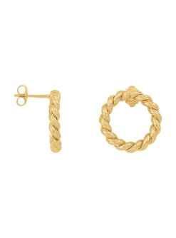 Boucles d'oreilles vis Saunier Malo plaqué or