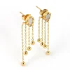 Boucles d'oreilles Zag Bijoux Tux nacre oxydes
