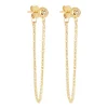 Boucles d'oreilles Zag Bijoux Enia acier doré oxydes