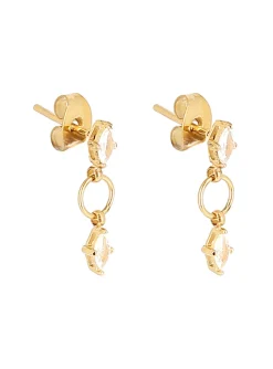 Boucles d'oreilles Zag Bijoux Deneba acier doré