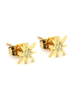 Boucles d'oreilles Zag Bijoux Isaac petites_x005f_x000D_acier doré
