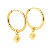Boucles d'oreilles Zag Bijoux June acier doré