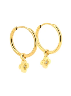 Boucles d'oreilles Zag Bijoux June acier doré