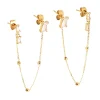 Boucles d'oreilles Zag Bijoux Cadezia acier doré