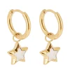 Boucles d'oreilles Zag Bijoux Polaris acier doré