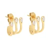 Boucles d'oreilles Zag Bijoux Cadix acier doré