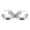 Boucles d'oreilles Zag Bijoux Chantal acier