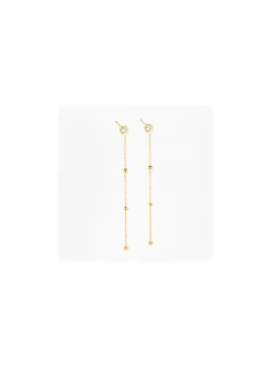 Boucles d'oreilles Zag Bijoux Soho acier doré