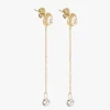 Boucles d'oreilles Zag Bijoux gouttes oxydes chaîne