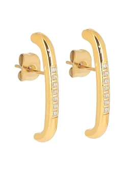 Boucles d'oreilles Zag Bijoux Sandrine dorées oxydes