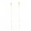 Boucles d'oreilles Zag Bijoux pendantes acier doré