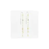 Boucles d'oreilles Zag Bijoux Confettis acier doré