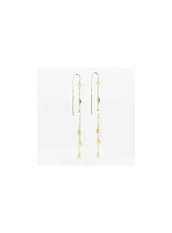 Boucles d'oreilles Zag Bijoux Confettis acier doré