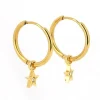 Boucles d'oreilles Zag Bijoux Astrid acier doré