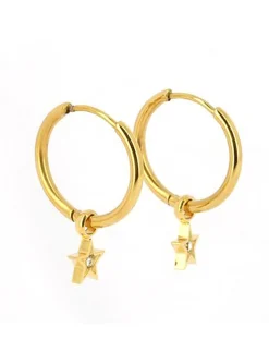 Boucles d'oreilles Zag Bijoux Astrid acier doré
