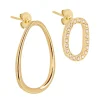Boucles d'oreilles Zag Bijoux Apolo acier doré